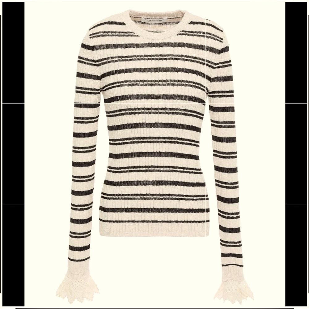 PHILOSOPHY DI LORENZO SERAFINI striped rib sweater